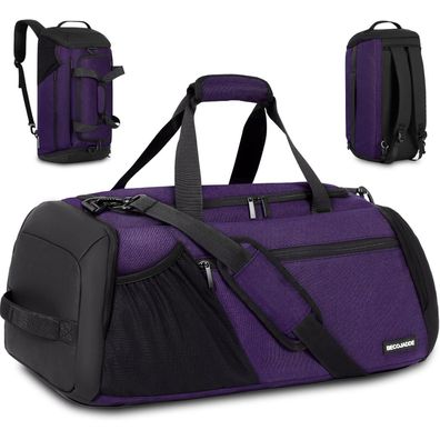 Sporttasche Herren 45L Groß Rucksack mit Schuhfach Nassfach Wasserdicht