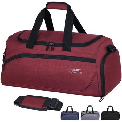 Fioretto 35L Sporttasche Reisetasche Damen Herren Schuhfach Nassfach Rot