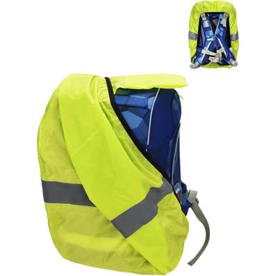 Regenschutz Schulranzen wasserdicht 18-25L Reflektorstreifen für