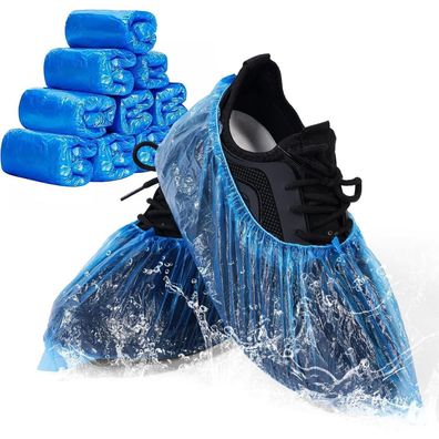 Flintronic Schuhüberzieher Einweg Kunststoff wasserdicht rutschfest 40 Stück