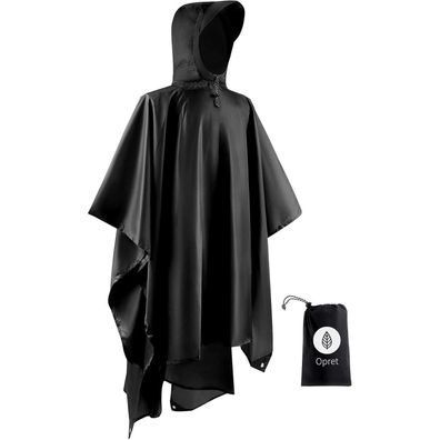 Opret Wasserdichter Regenponcho 3-in-1 Multifunktional Wandern Camping nävyblau