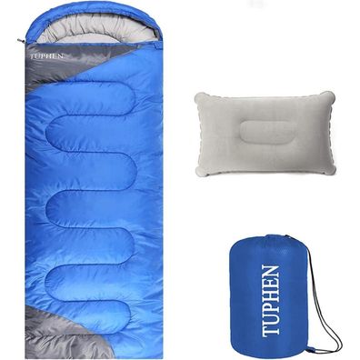 Schlafsack 3-4-Jahreszeiten Camping Erwachsene Kinder leicht wasserdichtcompact