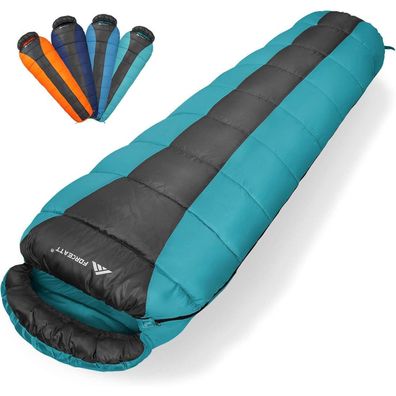 Forceatt Schlafsack für Erwachsene 3 Jahreszeiten Ultraleicht und Wasserdicht