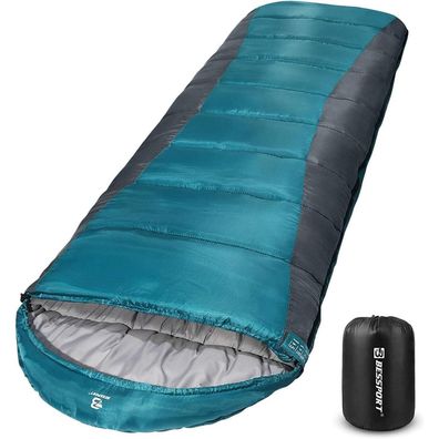 Bessport Schlafsack Camping 3-4 Jahreszeiten -8 °C bis 20°C Winter Leicht
