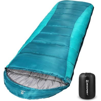 Bessport Schlafsack 3-4 Jahreszeiten -8 °C bis 20°C, Leicht Wasserdicht Warm