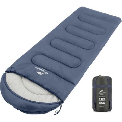 Naturehike Deckenschlafsack 3 Jahreszeit 7 Grad Camping 220 x 85CM Blau
