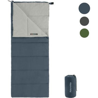Naturehike Schlafsack Erwachsene Leicht Spleißbar 3 Jahreszeiten Outdoor Blau