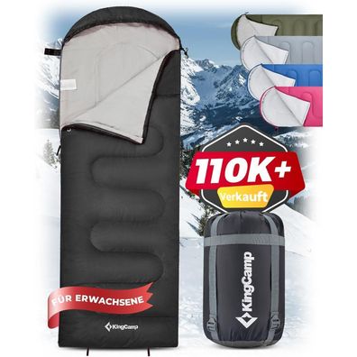 Deckenschlafsack KingCamp Ultraleicht 3-4 Jahreszeiten Erwachsene 220×75cm