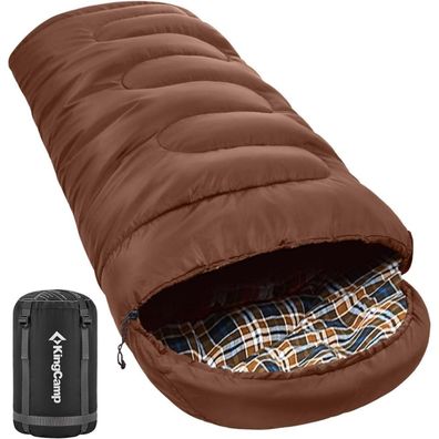 KingCamp Outdoor Schlafsack 3-4 Jahreszeiten Warmer Deckenschlafsack 400g
