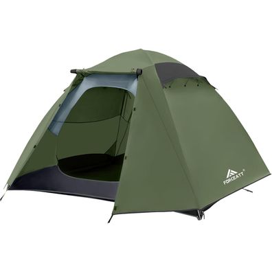 Forceatt Zelt 2/3/4 Personen Camping Wasserdicht 4 Saison Ultraleicht Kuppelzelt