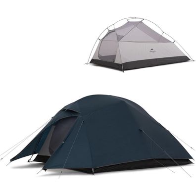 Naturehike Cloud-up 3 Upgrade Zelt 3 Personen Ultraleicht 3-4 Saison Blau