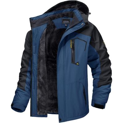 Herren Winter Skijacke Fleece gefüttert Softshelljacke Wasserdicht Winddicht XL