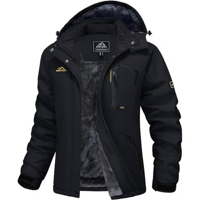 Winterjacke Damen Softshell Magcomsen Outdoor Ski Jacke Schwarz