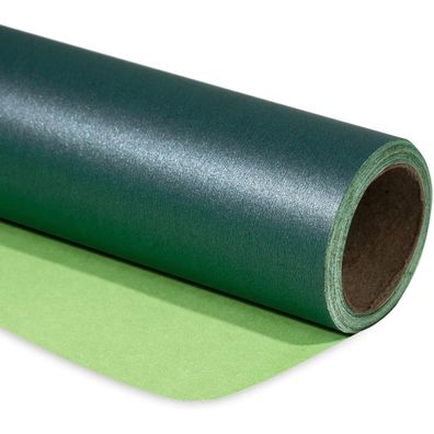 Grünes Mattes Geschenkpapier Minirolle 43.2cm x 10m Hochzeit Geburtstag