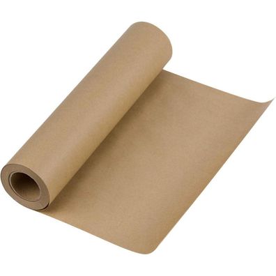 Braunes Kraftpapier 30.5 cm x 30 m - Recyclingpapierrolle für Kunsthandwerk