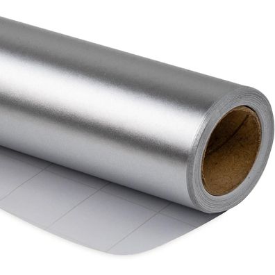 Silber Glänzendes Geschenkpapier 44,5 cm x 10 m - Hochzeit Geburtstag