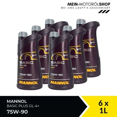 Mannol Basic Plus 75W-90 GL-4+ 6x1 Liter