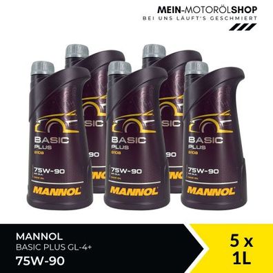 Mannol Basic Plus 75W-90 GL-4+ 5x1 Liter