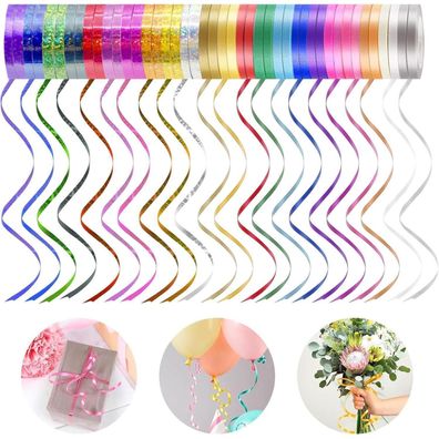 44 Rollen Ringelband Geschenkband Set 5MM X 10M Curling Ribbon Ballon Schnur