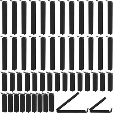 40x Yoosso Verschlussclips Lebensmittel Clips Schwarz 6cm/11cm für Kaffee