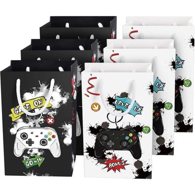Wernnsai Aquarell Video Spiel Partytüten 16 Stück Kinder Geschenk Taschen