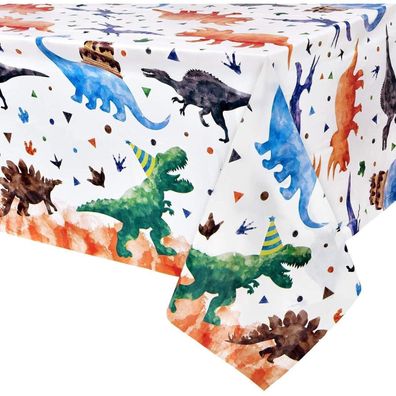 Dinosaurier Tischdecke 137x274cm Party Kinder Jungen Dino Geburtstagsfeier