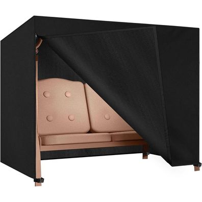 Dokon Hollywoodschaukel 3 Sitzer Abdeckung 600D Oxford Schwarz