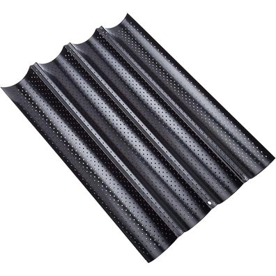 Dilpeak Baguette Backform Brot Backen Zubehör Antihaftbeschichtung 4 Baguettes