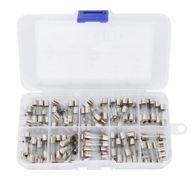 100Pcs 10 Values 5x20mm Glassicherungen Sortiment Set 250V 0,2A-15A
