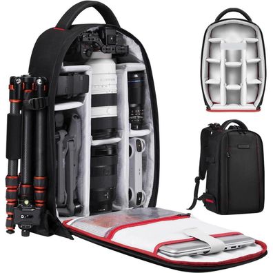 Kamerarucksack wasserdicht mit Laptopfach für SLR/DSLR Kamera, Objektiv und
