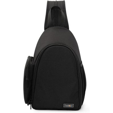 Cwatcun Kameratasche SLR wasserdichter Kamerarucksack Schwarz 1.0