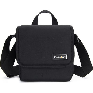 Cwatcun Polaroid Kameratasche für Polaroid Box Kamera Schwarz