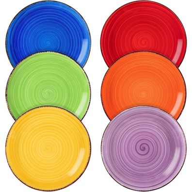 vancasso BONITA 6-teiliges Steinzeug Kuchenteller Set Ø 18,8 cm Dessertteller
