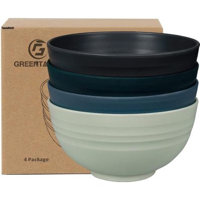 Greentainer Schüssel 24 OZ Müslischalen 4er Set 710ml Unbreakable Cereal Bowls