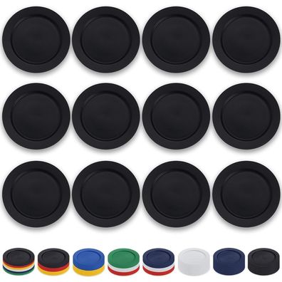 Berglander Schwarze Kunststoff Teller Set 12 Stück 25cm Outdoor Camping Picknick