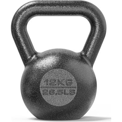 Proiron Kettlebell Gusseisen 4kg 8kg 12kg 16kg 20kg 24kg Schwarz