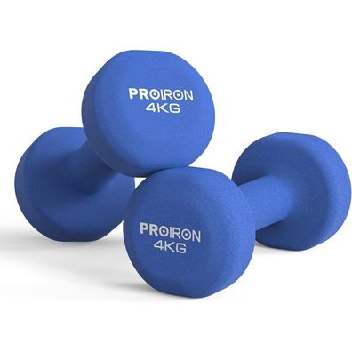 Neopren Kurzhanteln Set 2X4KG Frauen Gymnastik Yoga Kinder Hantel Proiron