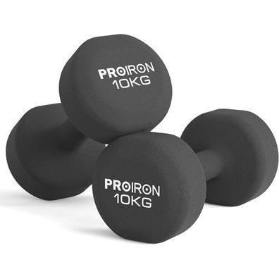 Proiron Neopren Hanteln Kurzhantel Set Frauen Gym Yoga Pilates 2x10kg