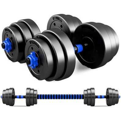 Verstellbare Kurzhanteln Set Schwarz 2er 15kg Fitness Handgewichte