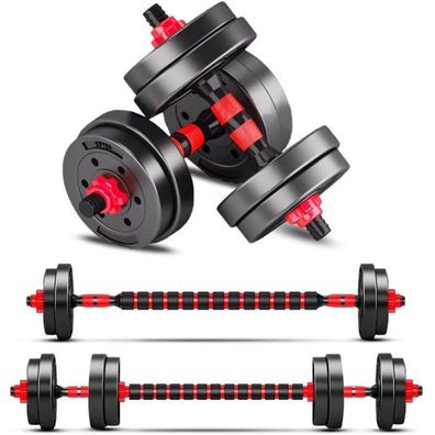 Verstellbare Kurzhanteln Set Kunststoff 15kg Aerobic Fitness Training