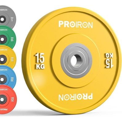 Proiron Olympic Bumper Plates Hartgummi 50mm 5-25kg IWF Standard