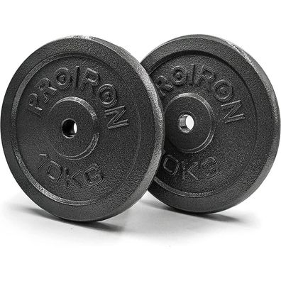 Proiron Gusseisen Hantelscheiben Set 1,25 kg 2,5 kg 5 kg 10 kg verschiedene