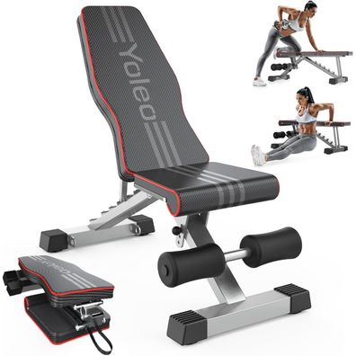 Klappbare Hantelbank Multifunktion Fitnessbank 300kg belastbar