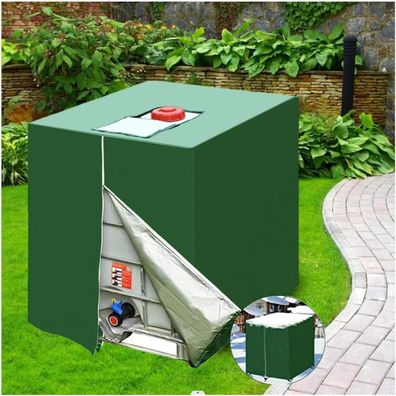 IBC Tank Abdeckung 1000l Regenwassertank Schutzhülle Grün