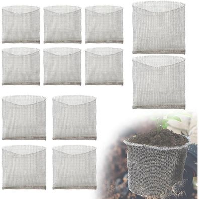 12pcs Wurzelschutzkörbe Edelstahl für Pflanzen - Garten Wühlmausschutz