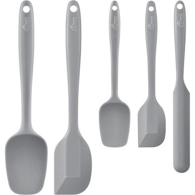 Pfannenwender-Set Silikonkautschuk Backen Kochen Mischen hitzebeständig Grau 5