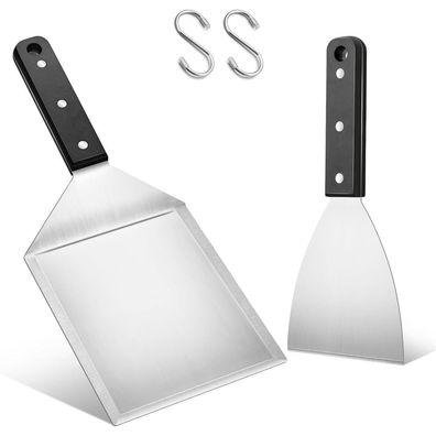 Grillspachtel Set Edelstahl Plancha Spachtel BBQ Geschenk Männer