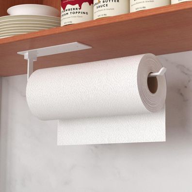 Küchenrollenhalter Weiß Selbstklebend Ohne Bohren Wandhalterung