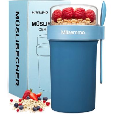 Müslibecher Joghurtbecher to Go Kinder Löffel Müsli Cup Cornflakes Müslischale