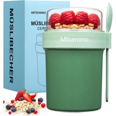 Müslibecher to Go Joghurtbecher Kinder Löffel Müsli Cup Becher Cornflakes